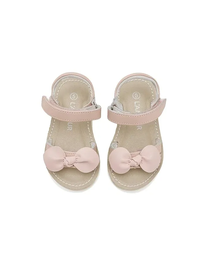 Сандалии с бантом Leigh L'Amour Shoes Kids — изображение 2 из 4, розовый