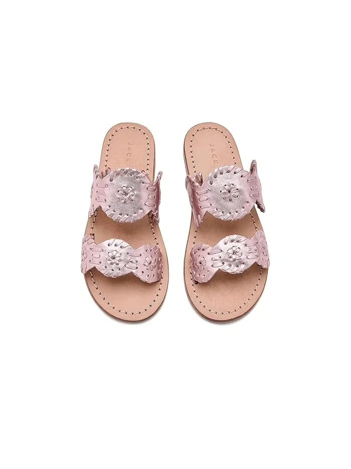 Сандалии Lauren Flat Rose Quartz, Jack Rogers Kids — изображение 2 из 4, розовый