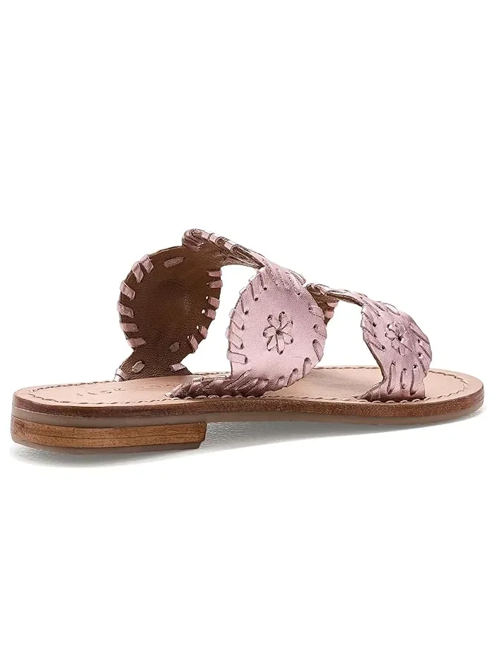 Сандалии Lauren Flat Rose Quartz, Jack Rogers Kids — изображение 3 из 4, розовый