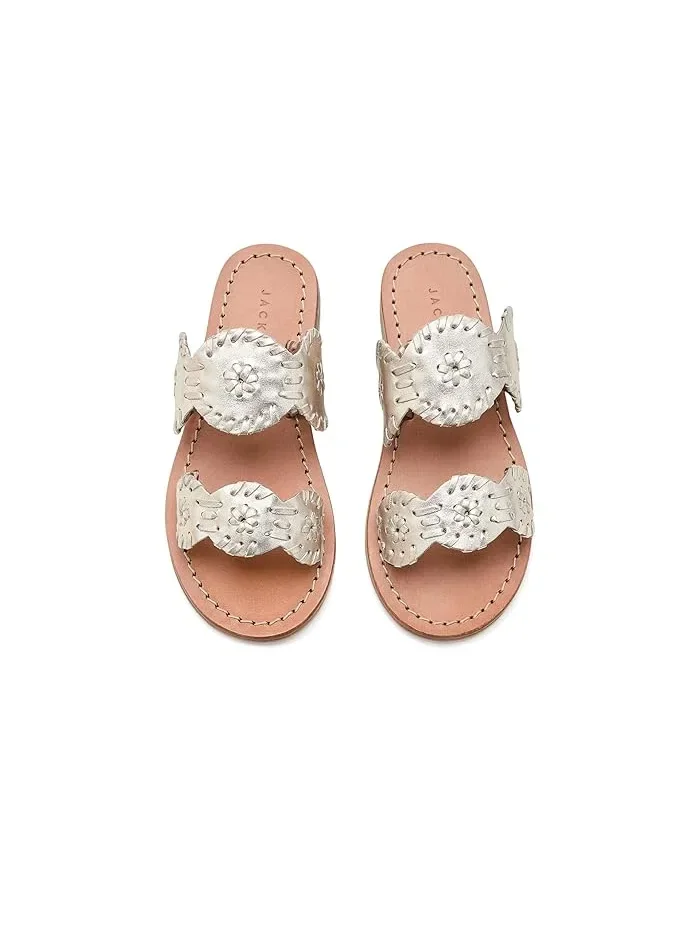 Сандалии Lauren Flat Jack Rogers Kids — изображение 2 из 4, белый