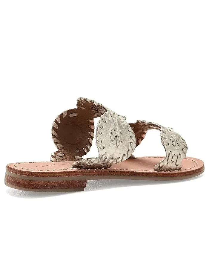 Сандалии Lauren Flat Jack Rogers Kids — изображение 3 из 4, белый