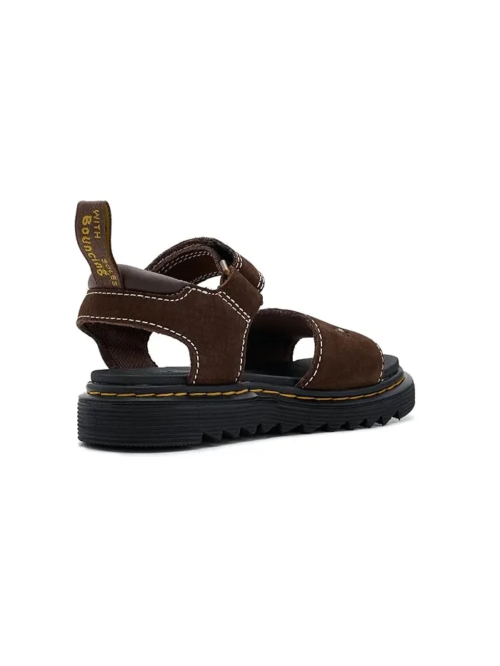 Сандалии с цветочным декором Marlowe Flower J Dr. Martens Kid's Collection — изображение 3 из 4, коричневый