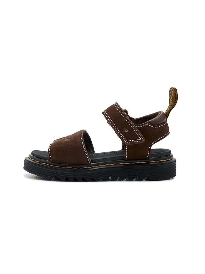 Сандалии с цветочным декором Marlowe Flower J Dr. Martens Kid's Collection — изображение 4 из 4, коричневый