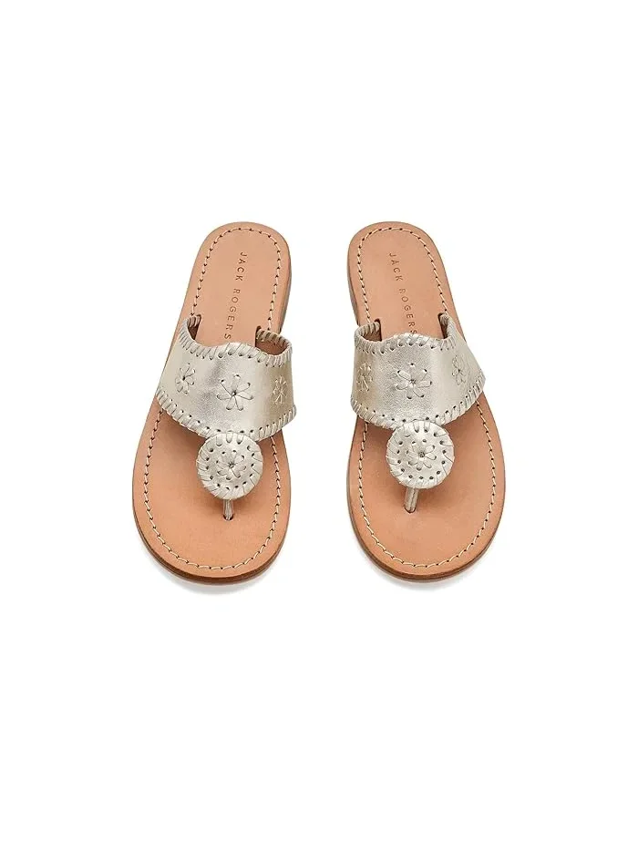 Сандалии Jacks Flat Sandals Jack Rogers Kids — изображение 2 из 4, серебристый
