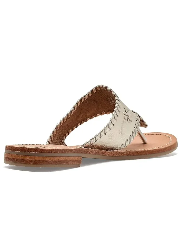 Сандалии Jacks Flat Sandals Jack Rogers Kids — изображение 3 из 4, серебристый