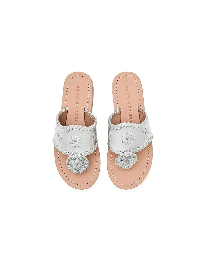Сандалии Jacks Flat Sandals Jack Rogers Kids — изображение 2 из 4, серебряный