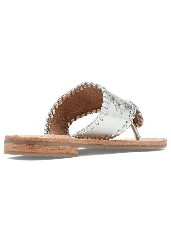 Сандалии Jacks Flat Sandals Jack Rogers Kids — изображение 3 из 4, серебряный