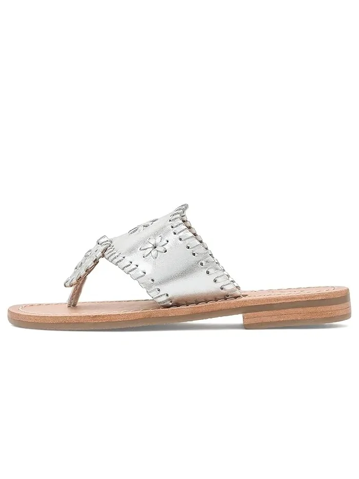 Сандалии Jacks Flat Sandals Jack Rogers Kids — изображение 4 из 4, серебряный
