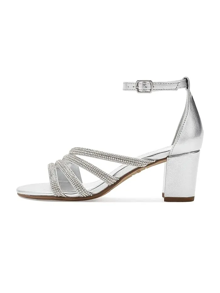 Туфли на каблуке с декором Haze Steve Madden Kids — изображение 4 из 4, серебряный
