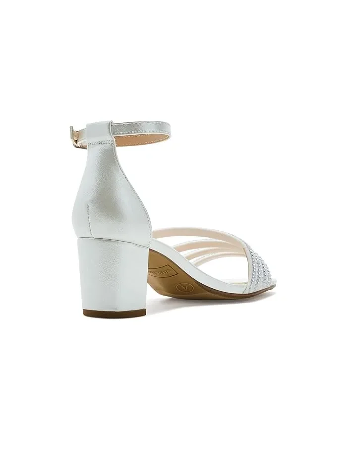 Туфли на каблуке с кристаллами Haze Steve Madden Kids — изображение 3 из 4, белый