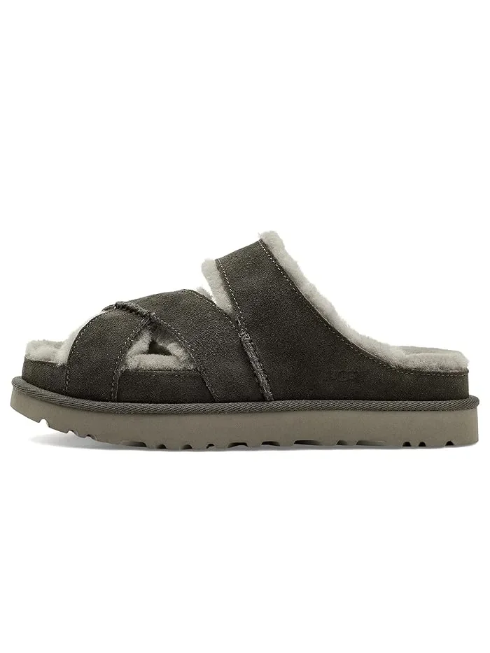 Тапочки Greenport Cross Strap Slide UGG — изображение 4 из 4, дымчатый