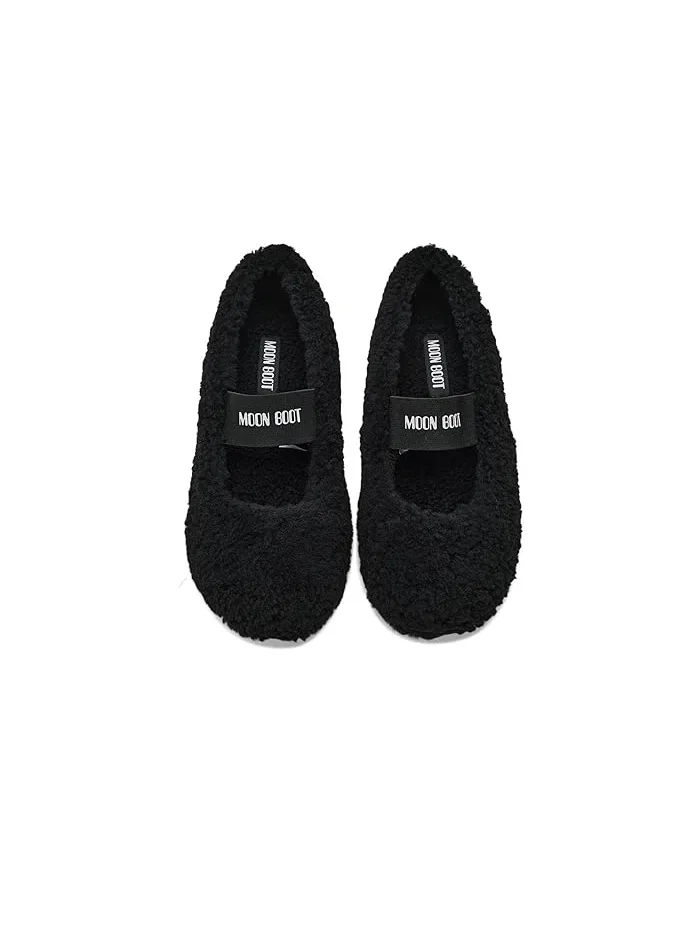 Тапочки балетки Shearling Ballerina MOON BOOT — изображение 2 из 4, черный