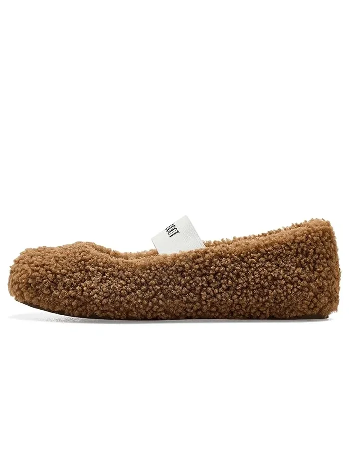 Тапочки Shearling Ballerina MOON BOOT — изображение 4 из 4, коричневый