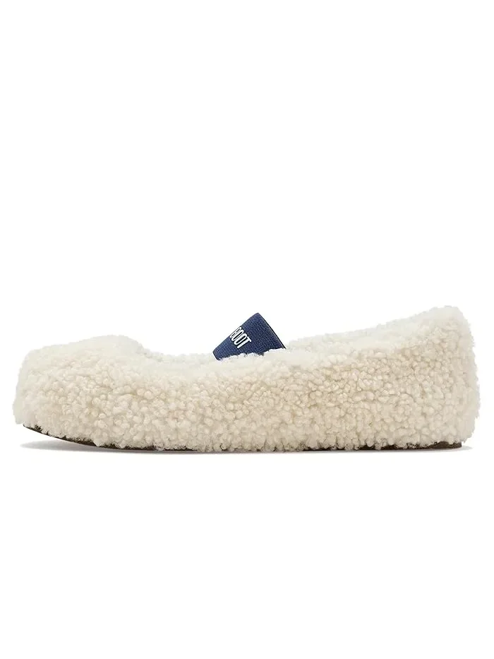 Тапочки балетки Shearling Ballerina MOON BOOT — изображение 4 из 4, ледяной