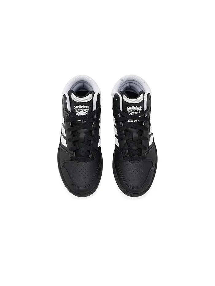 Кроссовки баскетбольные Hoops Mid Classic Adidas Kids — изображение 2 из 4, черный/белый/серый