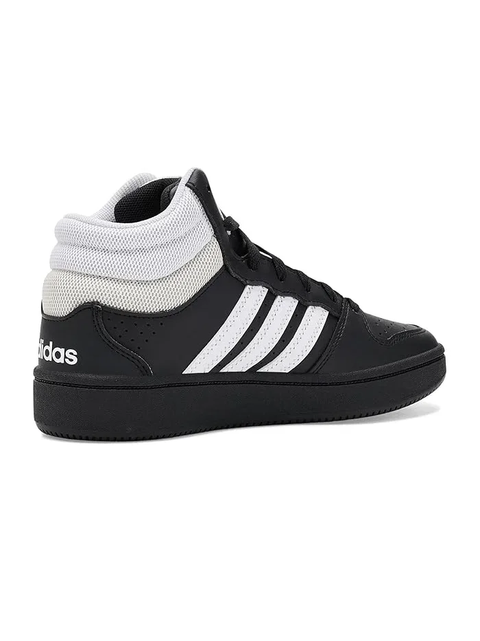 Кроссовки баскетбольные Hoops Mid Classic Adidas Kids — изображение 3 из 4, черный/белый/серый