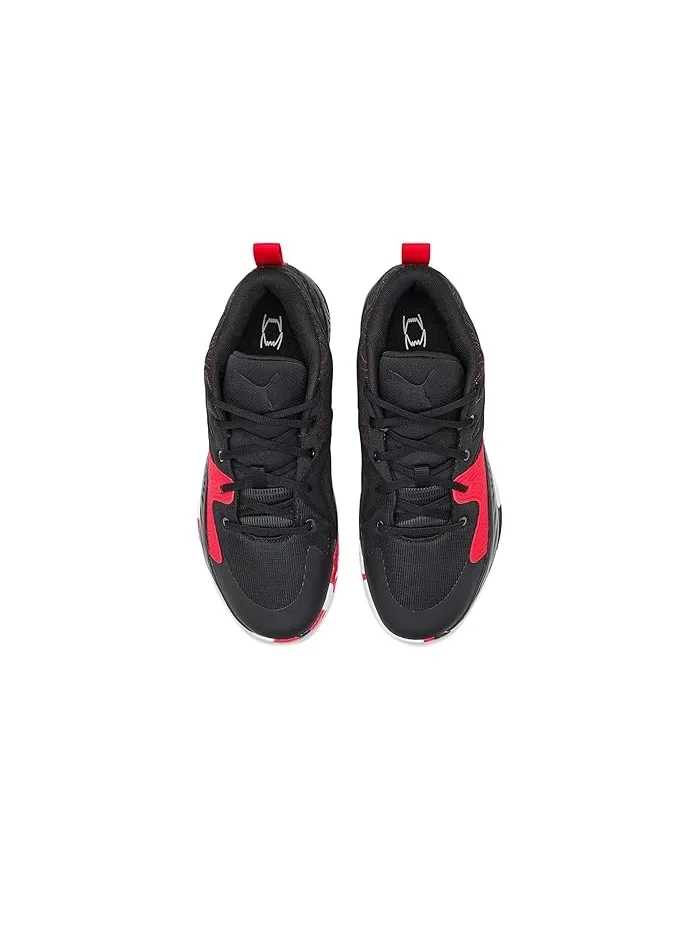 Кроссовки баскетбольные Court Pro 3 PUMA — изображение 2 из 4, черный/белый/красный