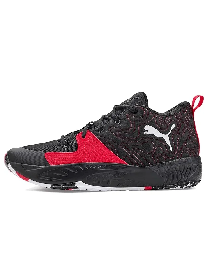 Кроссовки баскетбольные Court Pro 3 PUMA — изображение 4 из 4, черный/белый/красный