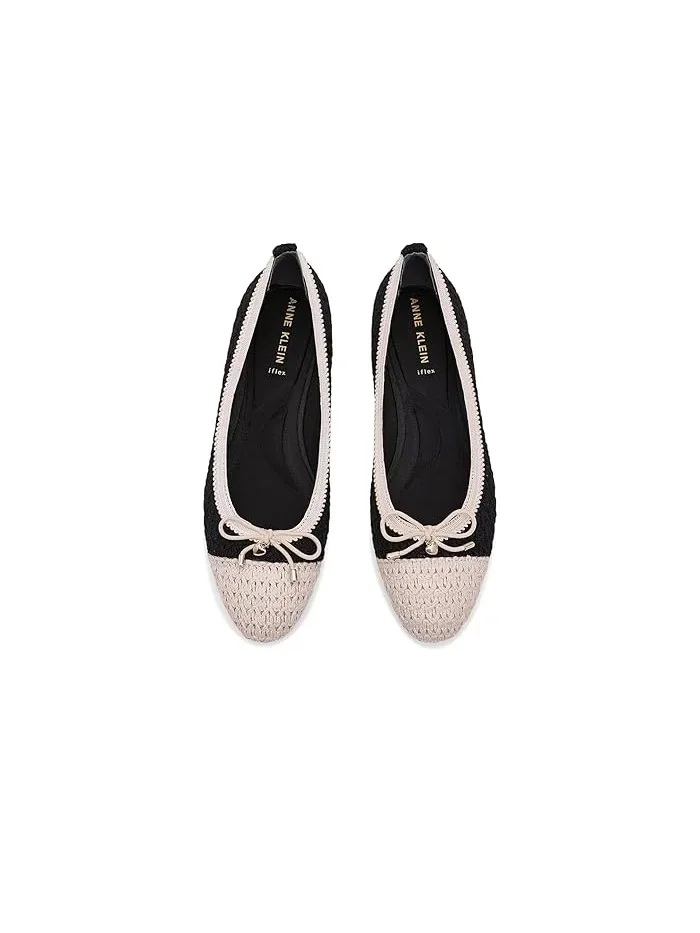 Балетки с бантом Luci-C Anne Klein — изображение 2 из 4, черный/кремовый
