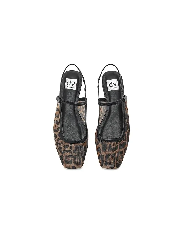 Балетки квадратный носок Fiera DV Dolce Vita, Leopard — изображение 2 из 4, леопардовый