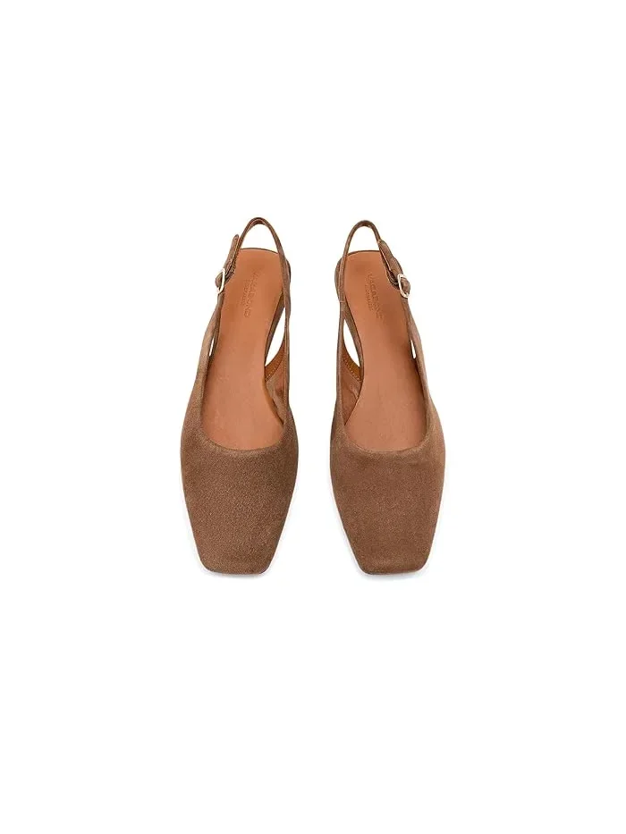 Туфли балетки с квадратным мысом Delia Vagabond Shoemakers — изображение 2 из 4, коричневый
