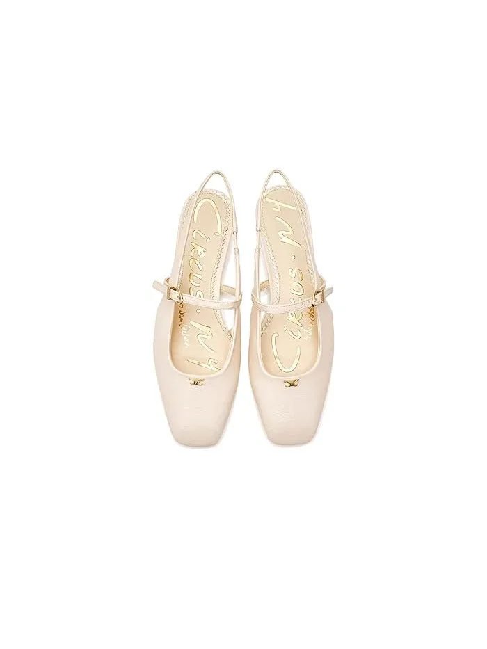 Балетки с квадратным носком Elara Circus NY by Sam Edelman — изображение 2 из 4, ваниль