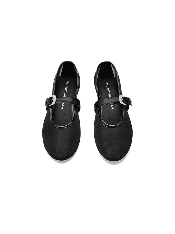 Туфли балетки Maryjane Sai Bareitall Stuart Weitzman — изображение 2 из 4, черный
