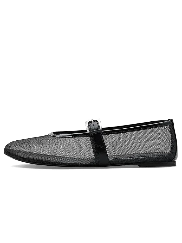 Туфли балетки Maryjane Sai Bareitall Stuart Weitzman — изображение 4 из 4, черный