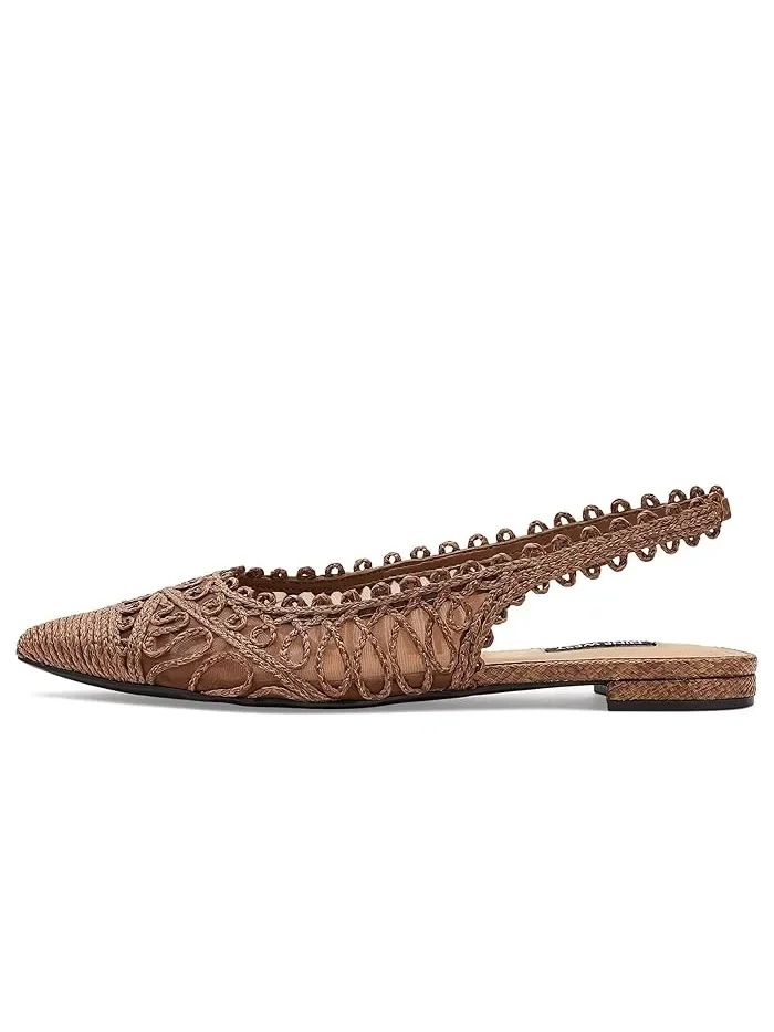 Туфли балетки с плетением Jovias Nine West — изображение 4 из 4, коричневый