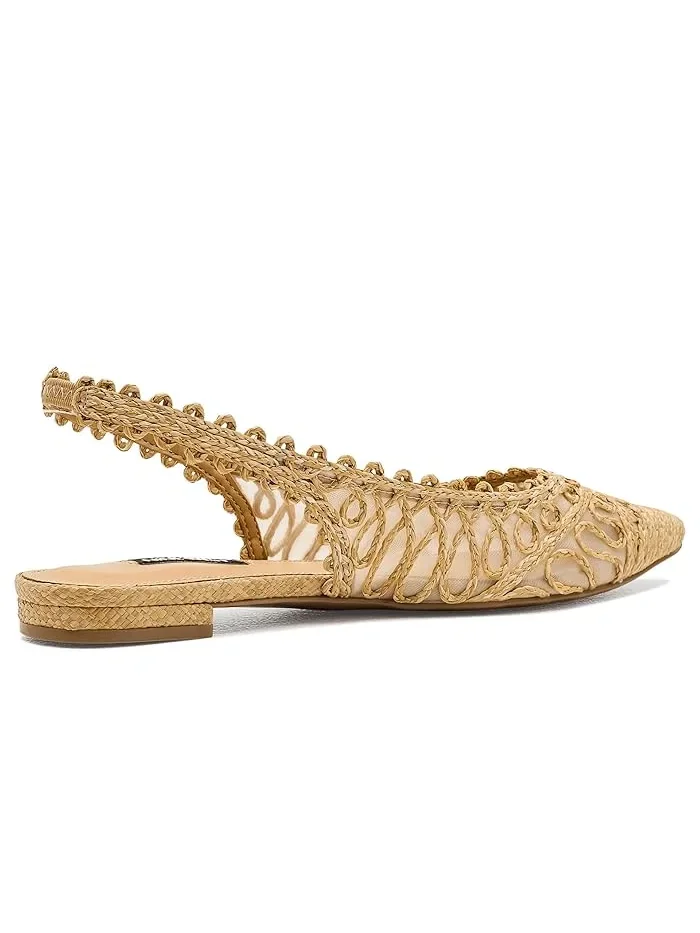Туфли балетки с плетением Jovias Nine West — изображение 3 из 4, натуральный