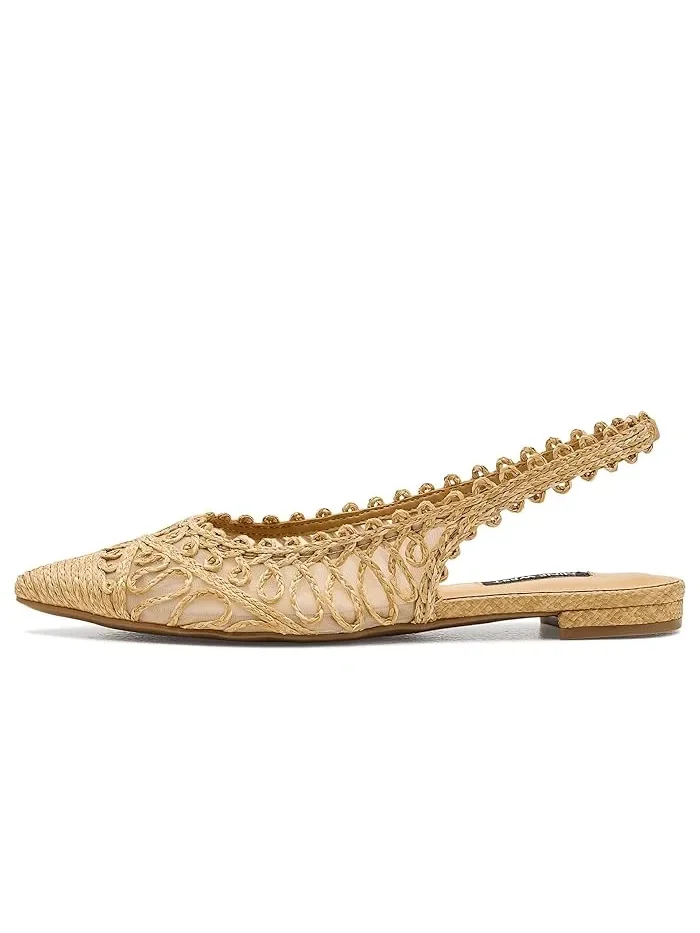 Туфли балетки с плетением Jovias Nine West — изображение 4 из 4, натуральный
