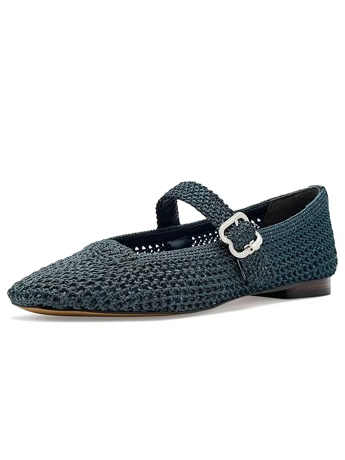 Балетки плетеные Michaela Knit Sam Edelman — изображение 1 из 4, металлик темно-синий