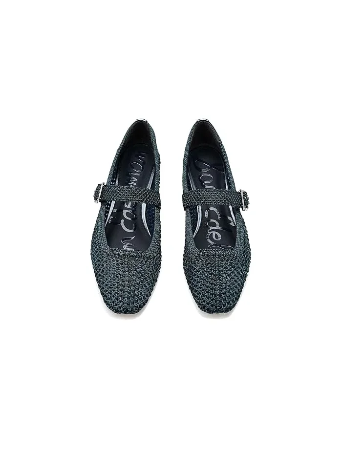 Балетки плетеные Michaela Knit Sam Edelman — изображение 2 из 4, металлик темно-синий