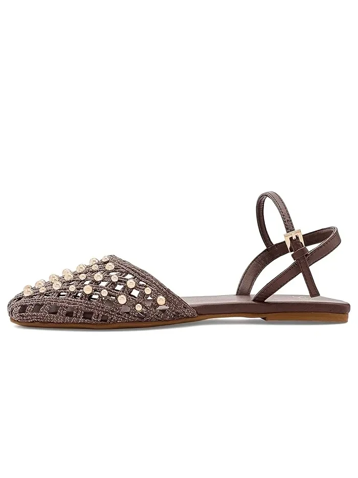 Балетки с ремешком Inali Strappy Franco Sarto — изображение 4 из 4, коричневый