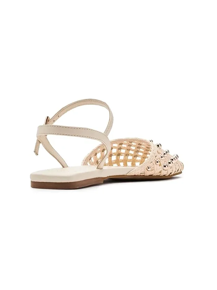 Балетки с ремешком Inali Strappy Franco Sarto — изображение 3 из 4, белый