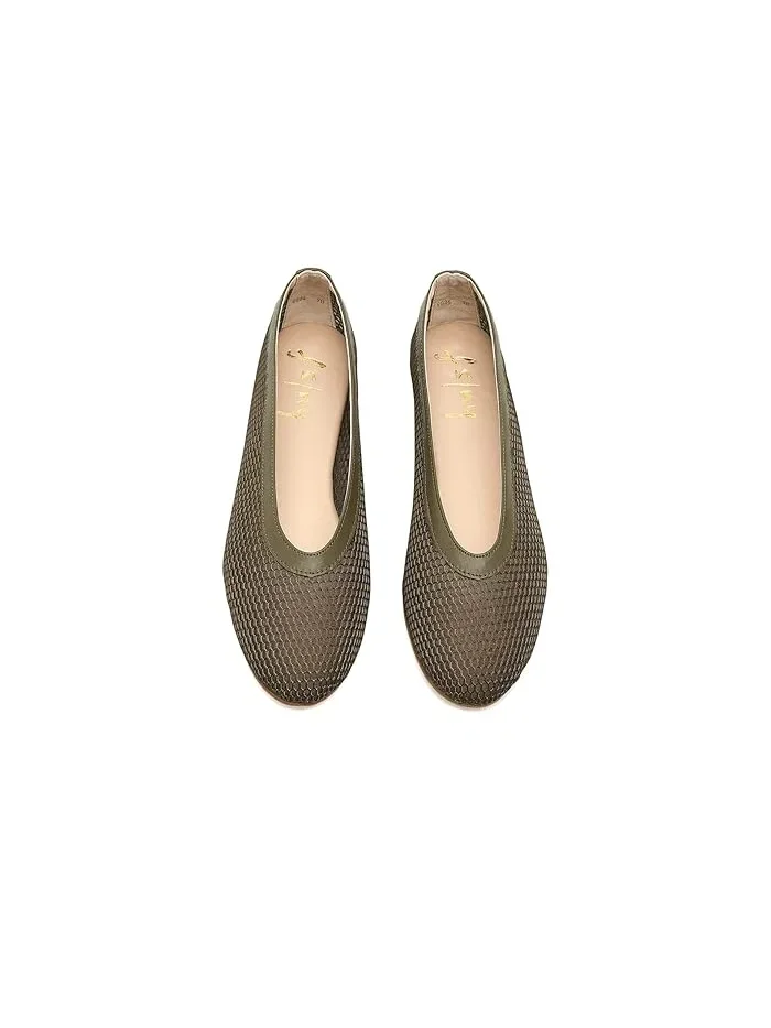 Балетки French Sole Renee — изображение 2 из 4, оливковый