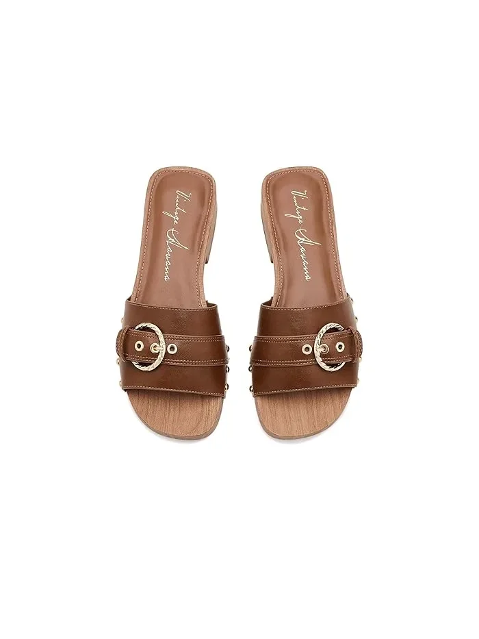 Босоножки на каблуке Noreen Vintage Havana — изображение 2 из 4, бежевый