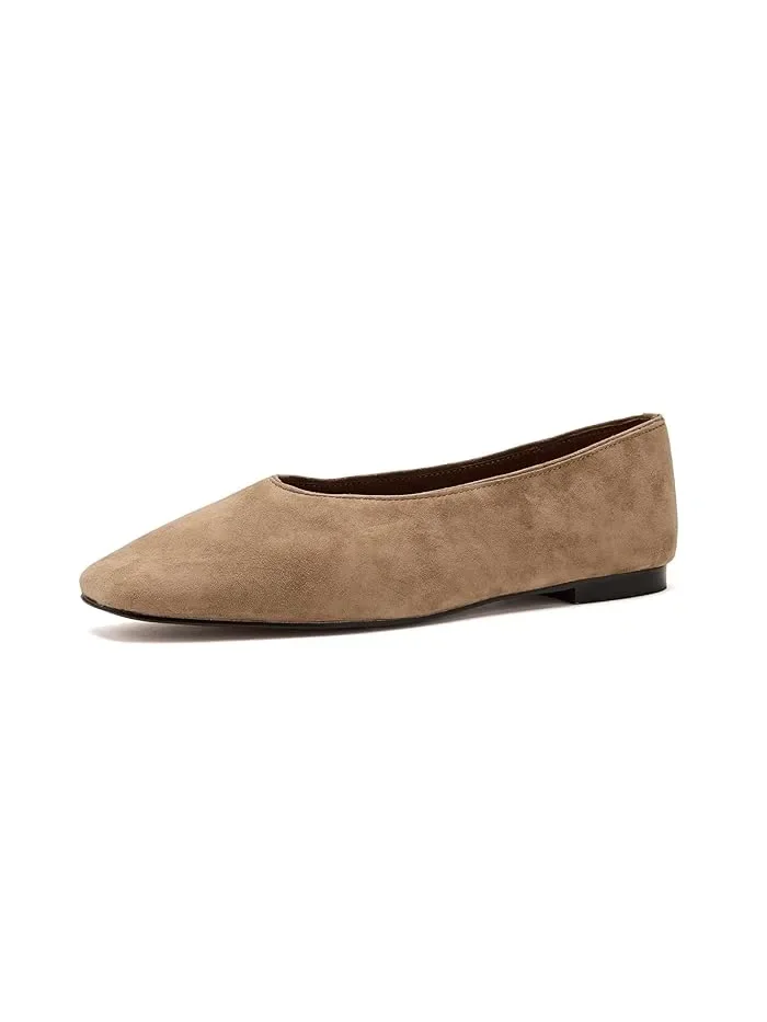 Балетки замшевые The Mylie Ballet Flat Madewell