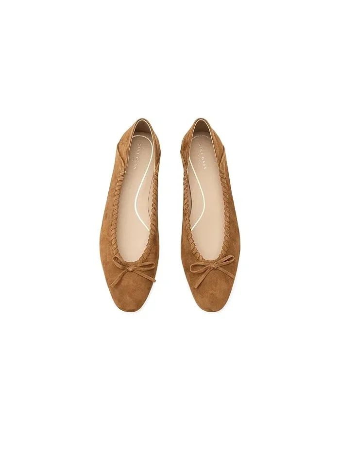 Балетки кожаные Jaya Travel Cole Haan — изображение 2 из 4, табак