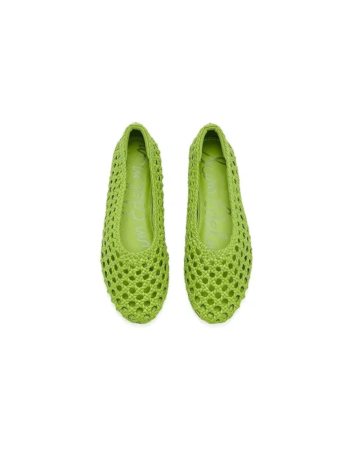 Туфли балетки плетеные Shira Sam Edelman — изображение 2 из 4, зеленый