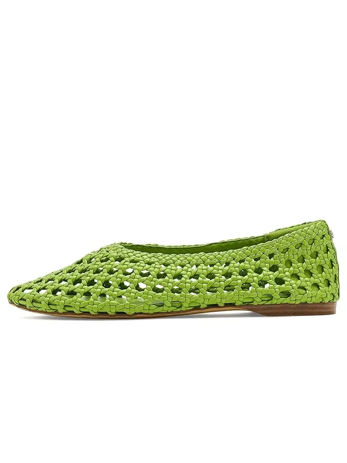Туфли балетки плетеные Shira Sam Edelman — изображение 4 из 4, зеленый