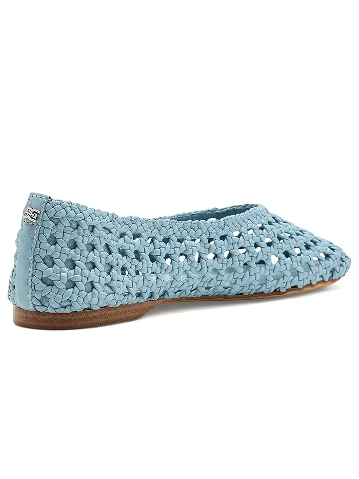 Балетки плетеные из кожи Shira Sam Edelman — изображение 3 из 4, светлый синий