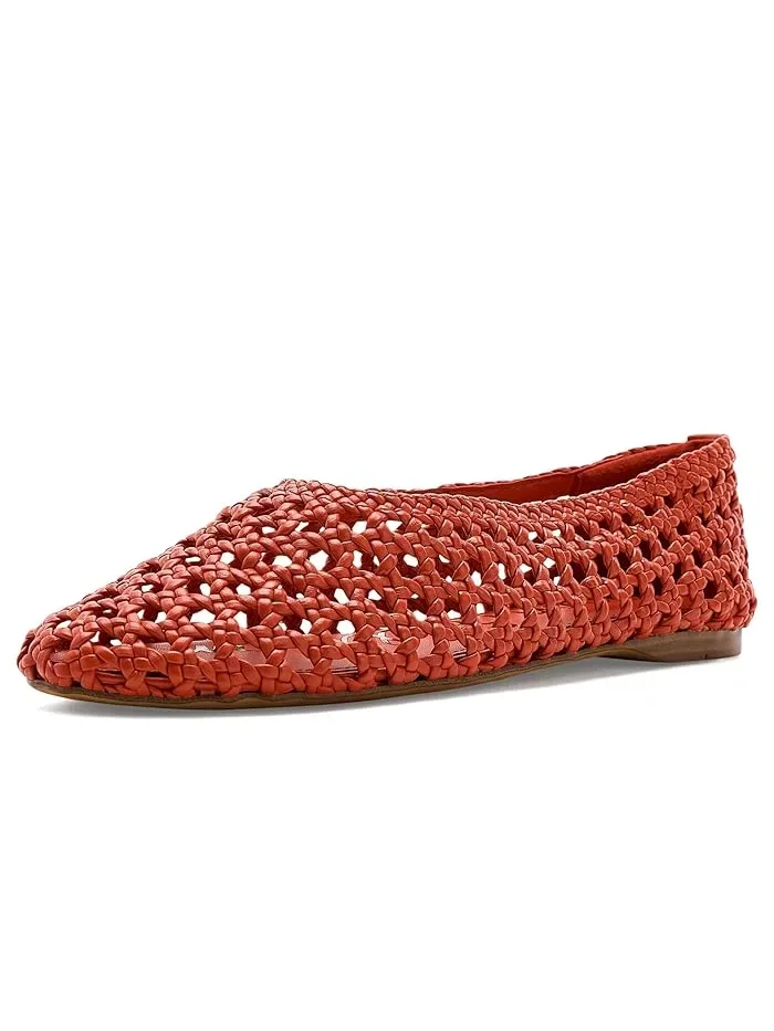 Балетки плетеные кожаные Shira Sam Edelman — изображение 1 из 4, красный