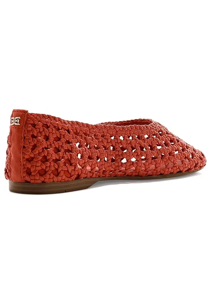 Балетки плетеные кожаные Shira Sam Edelman — изображение 3 из 4, красный