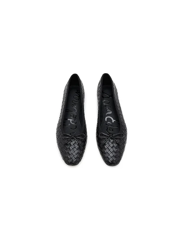 Балетки кожаные плетеные Ruthie Sam Edelman — изображение 2 из 4, черный