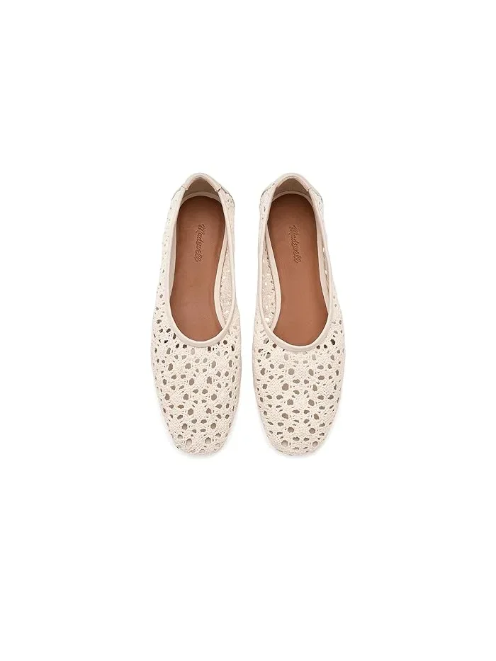 Балетки хлопковые Sage Ballet Flat Madewell — изображение 2 из 4, винтажный хаки