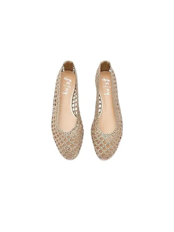 Балетки плетеные Rosalie French Sole — изображение 2 из 4, шампань