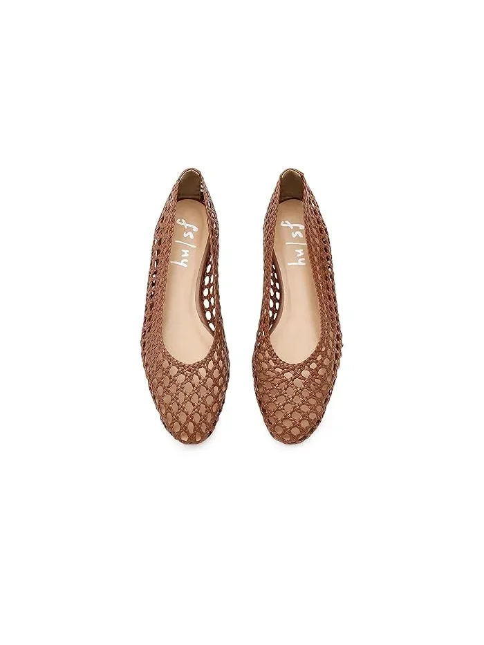 Туфли-лодочки плетеные Rosalie French Sole — изображение 2 из 4, коричневый