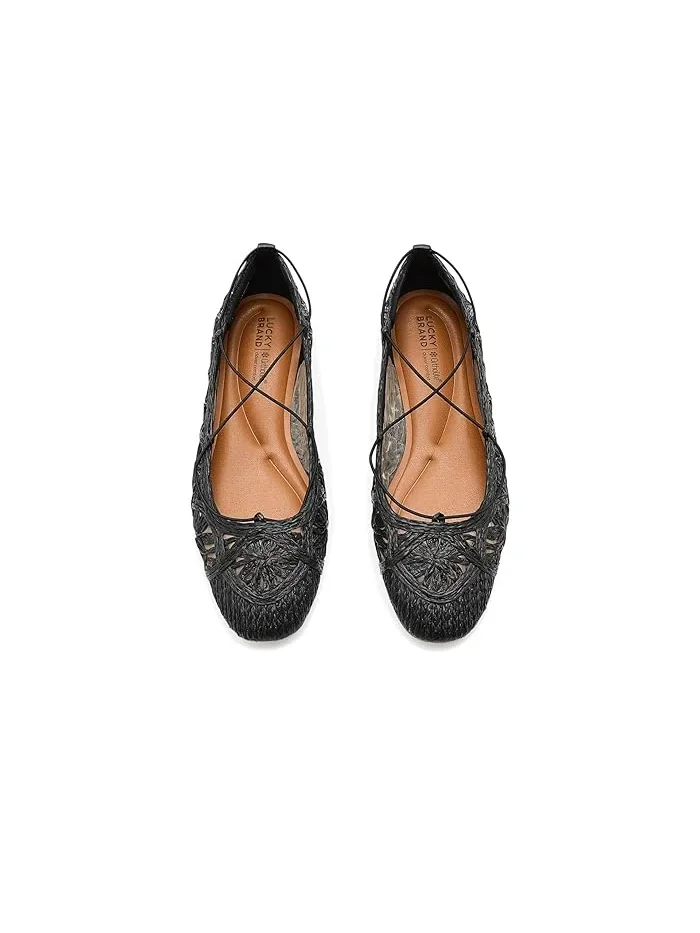 Балетки плетеные Tennyr Lucky Brand — изображение 2 из 4, черный