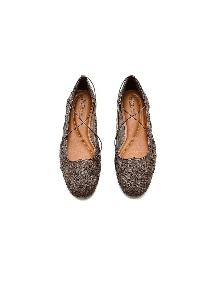 Балетки плетеные Tennyr Lucky Brand — изображение 2 из 4, капучино